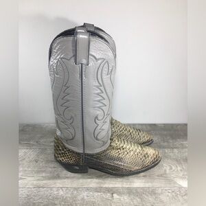 Vintage Laredo Men's Snakeskin Snake Skin Leather Cowboy Western Boots Size 8.5